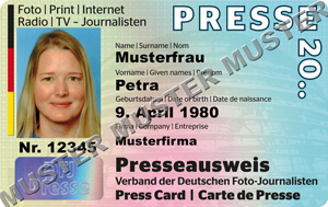 Presseausweis-Musterbild